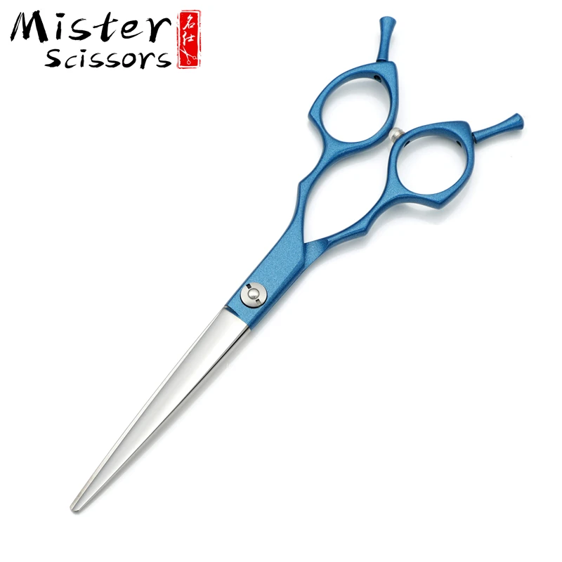 Pet Grooming Straight Scissors Paint Blue